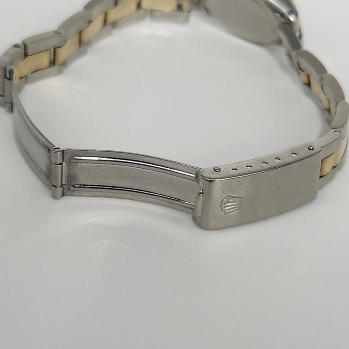 Rolex oyster perpetual 26mm champagne two tone stainless steel, Ref# 6618 1962