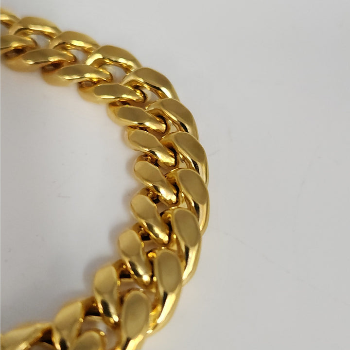 10k Yellow Gold Miami Cuban Link Bracelet 8"