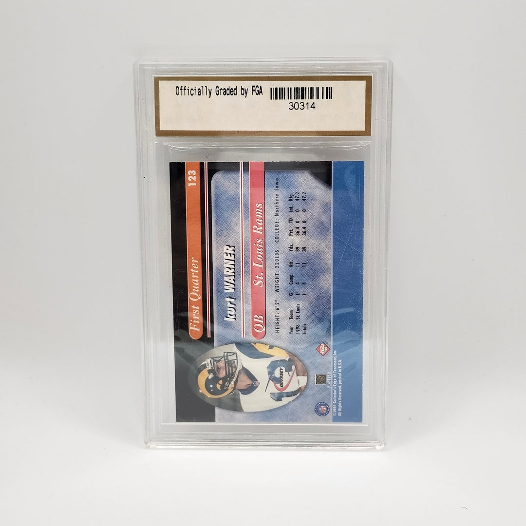 1999 Collector's Edge Odyssey Kurt Warner #123 St Louis Rams FGA 10 Gem Mint HOF