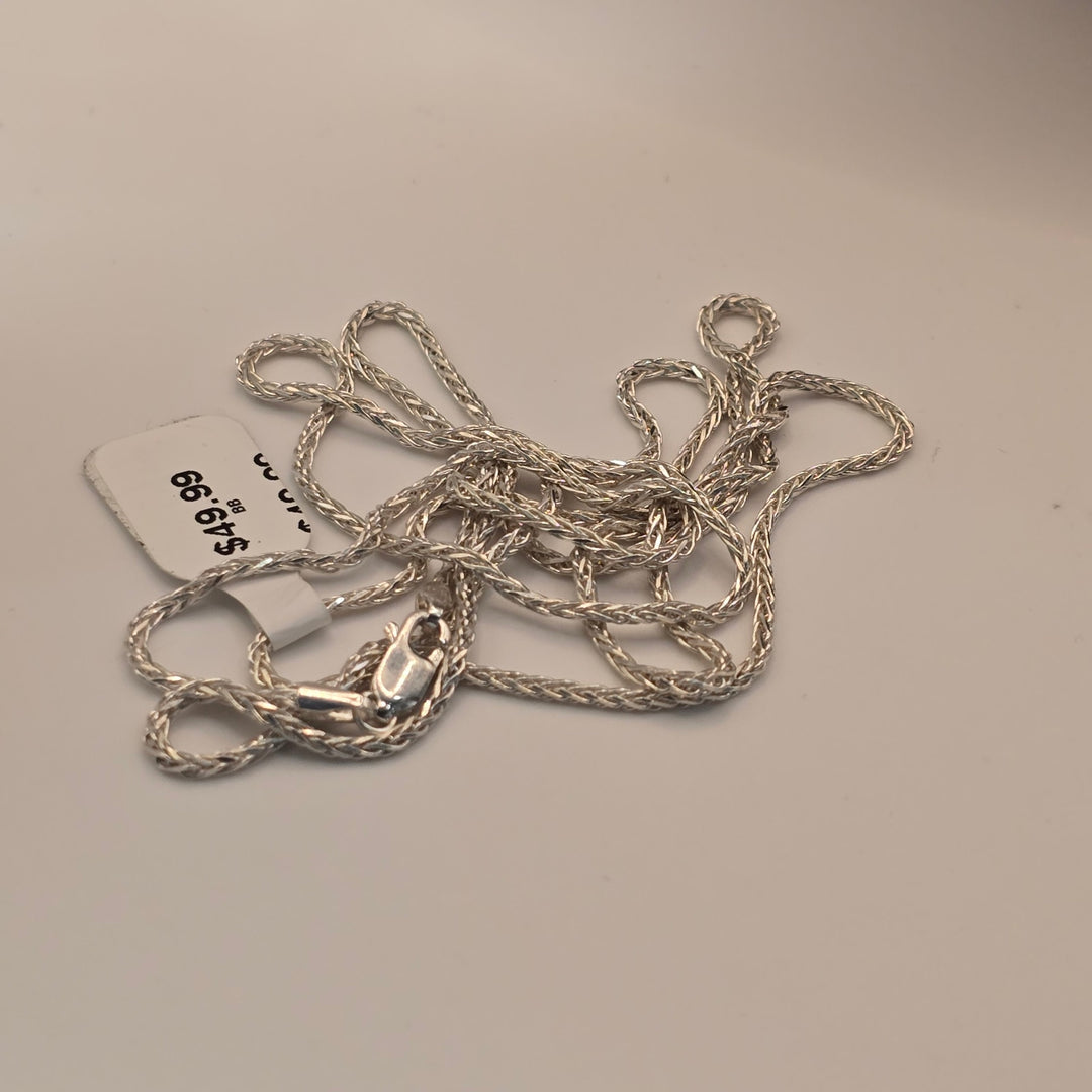 925 Sterling Silver Rope Chain Necklace 30in 7.8g Thin Lightweight Lobster