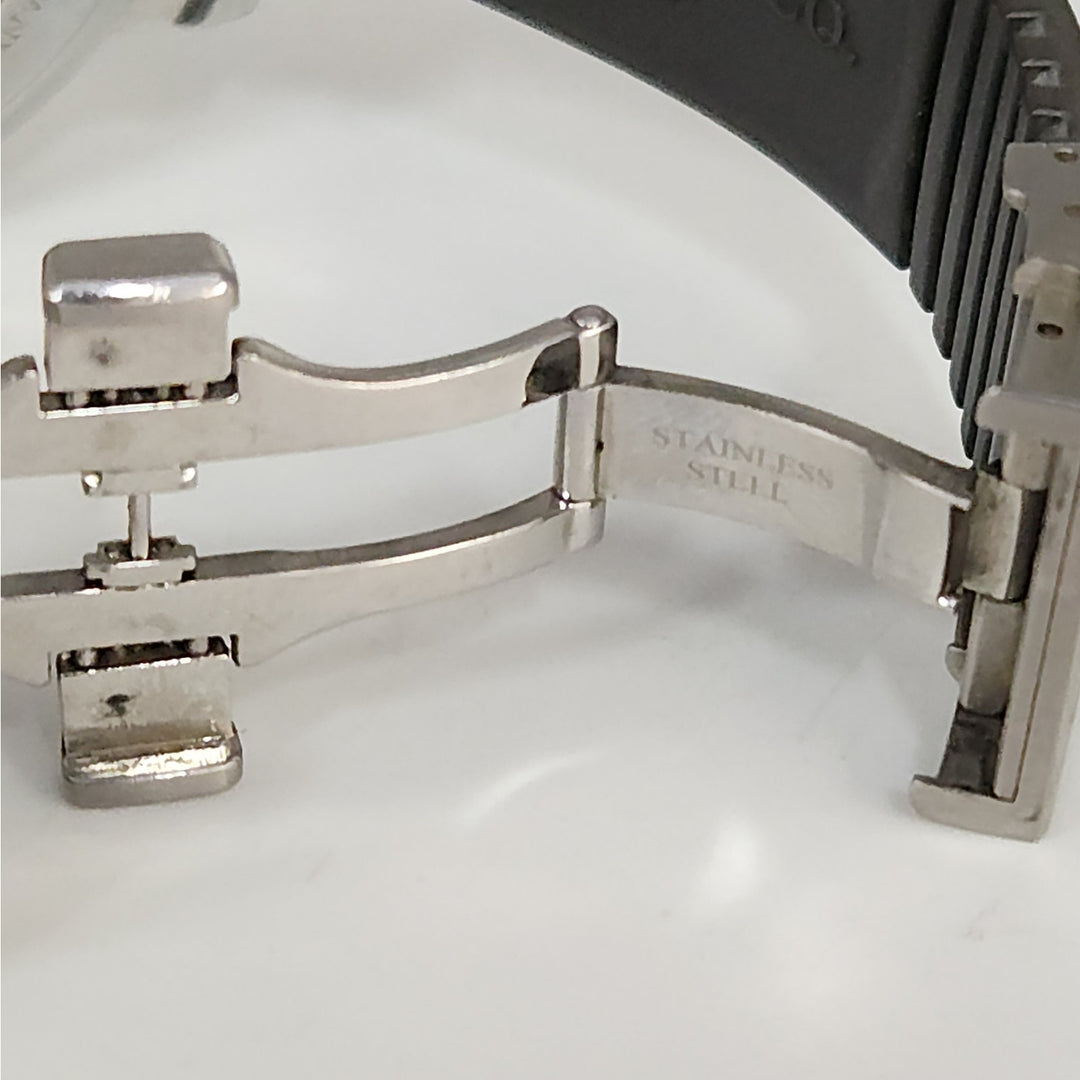 Tiffany & Co. T-57 Automatic Chronometer Stainless Steel & Rubber Strap Watch