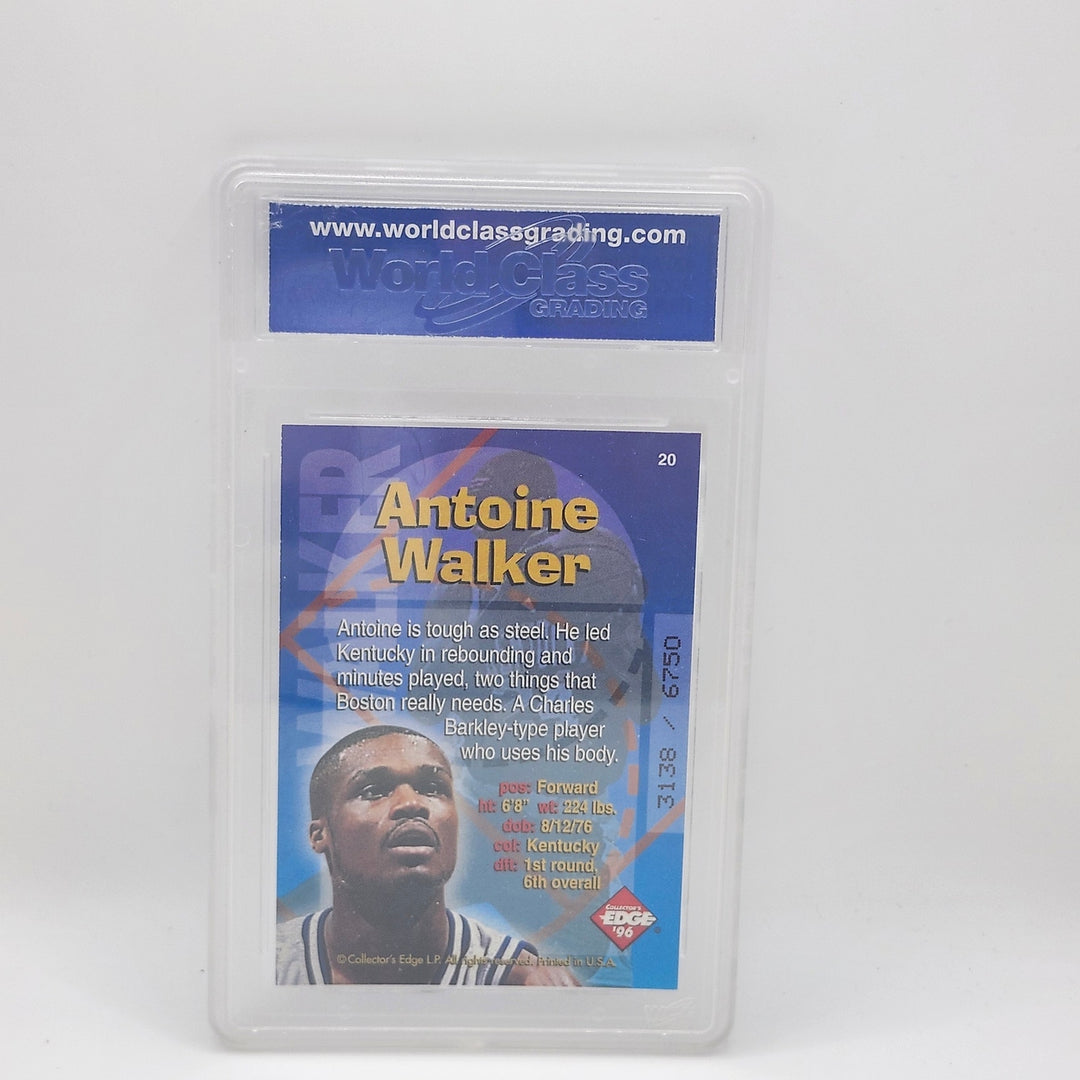 1996 Collector's Edge Antoine Walker Radical Recruits Silver Rookie RC WCG 10