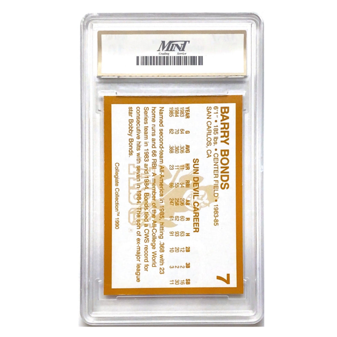 1990 Topps #7 Barry Bonds GEM-MT 10