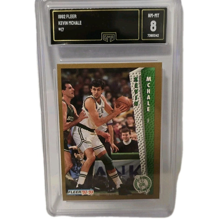 1992 FLEER #17 Kevin McHale Boston Celtics HOF GMA 8.5