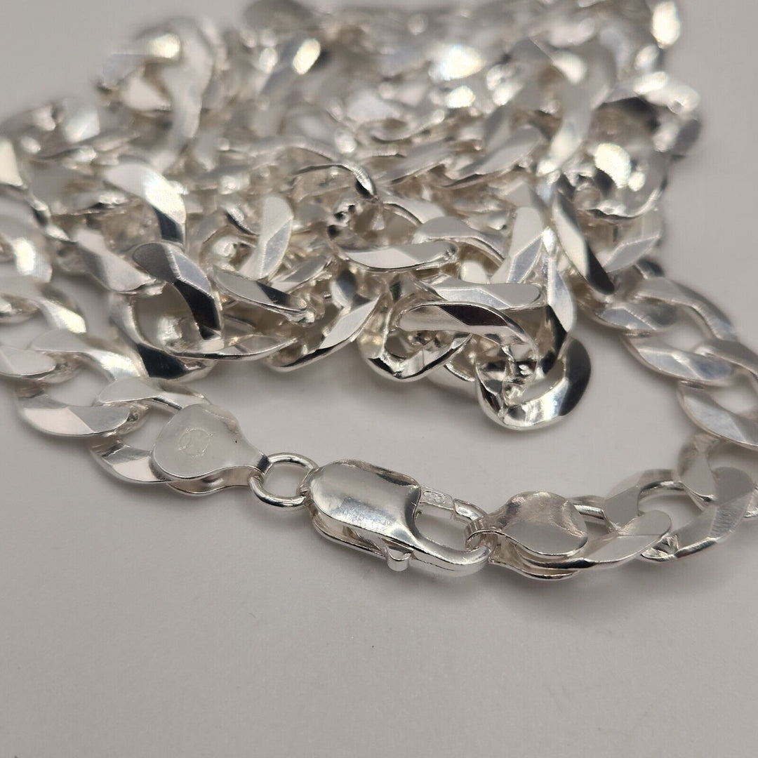 925 sterling silver cuban necklace 28" B