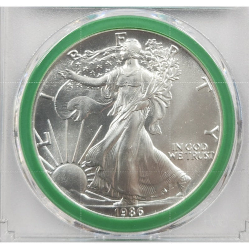 1986 PCGS MS69 - 1 oz Silver American Eagle $1 US Coin