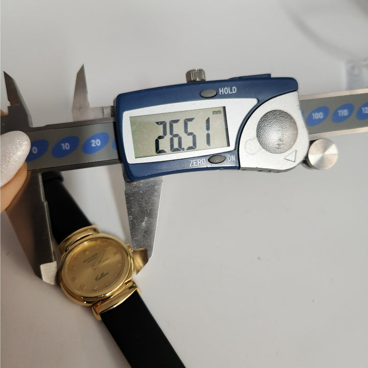 Vintage Rolex Cellini Ref.6621 18k Yellow Gold Ladies Watch-Aftermarket Strap