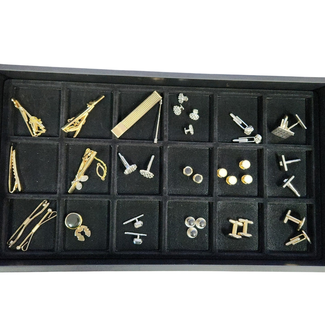Elegant Assorted Men's cufflinks & Tie Clips -Gold & Silver Tone -Starting at $19.99