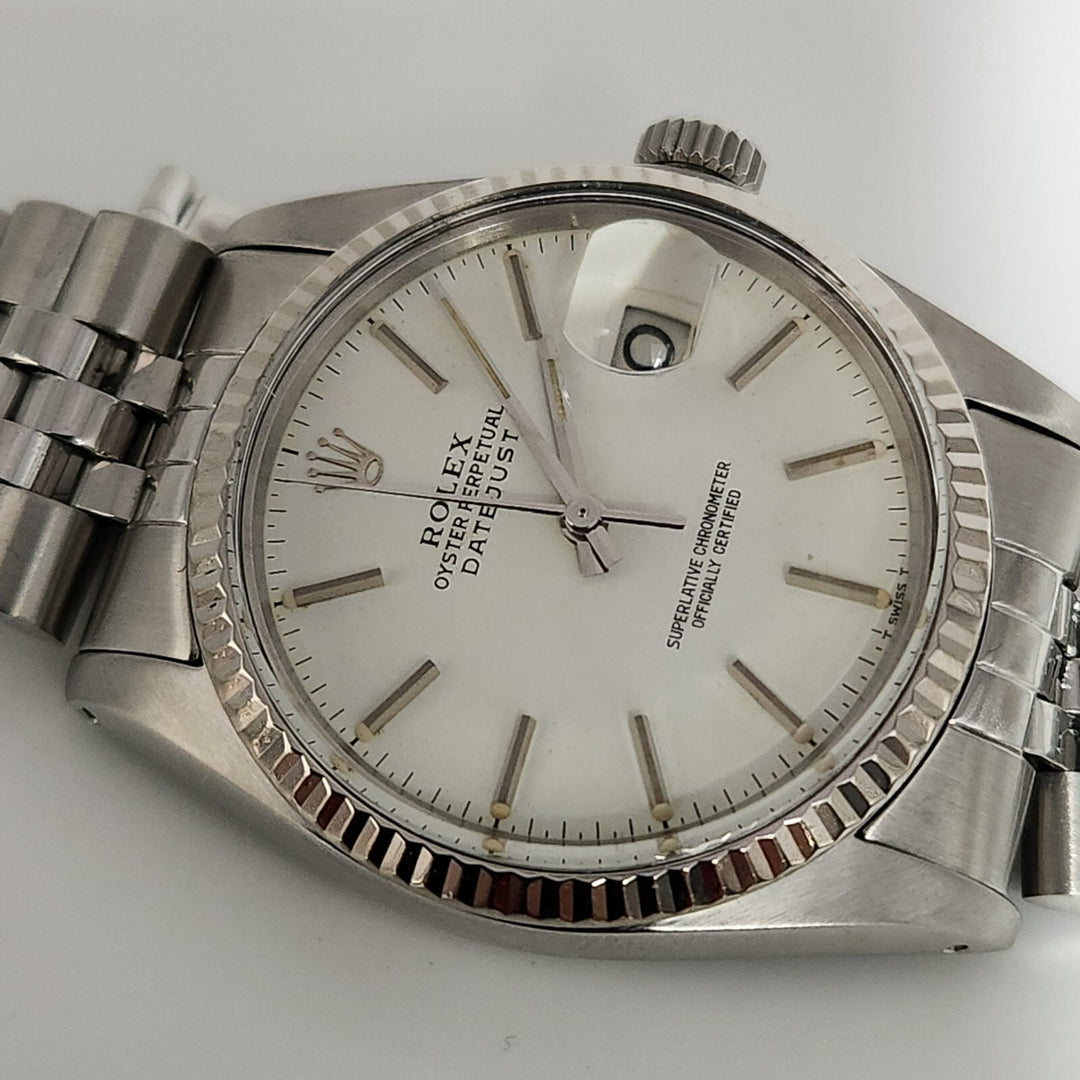 Rolex Datejust 36mm White Dial Ref.16014 Jubilee Bracelet