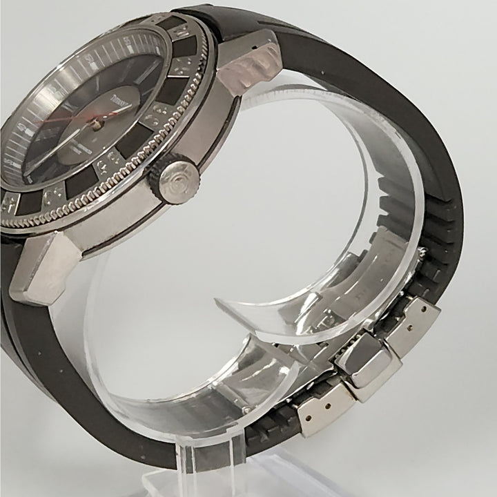 Tiffany & Co. T-57 Automatic Chronometer Stainless Steel & Rubber Strap Watch