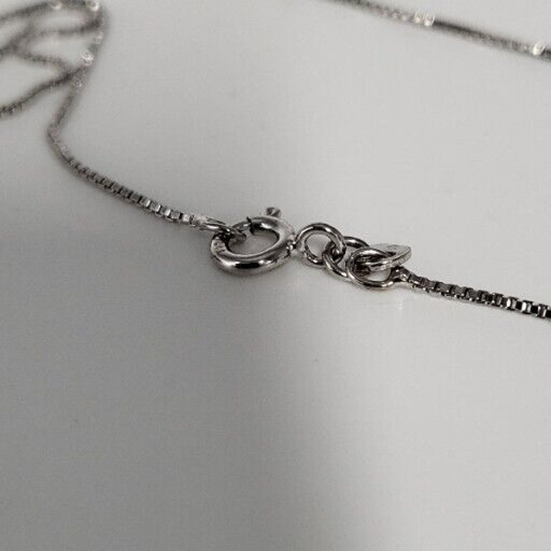Beautiful Sterling Silver 925 Natural Pearl Pendant Necklace 18"