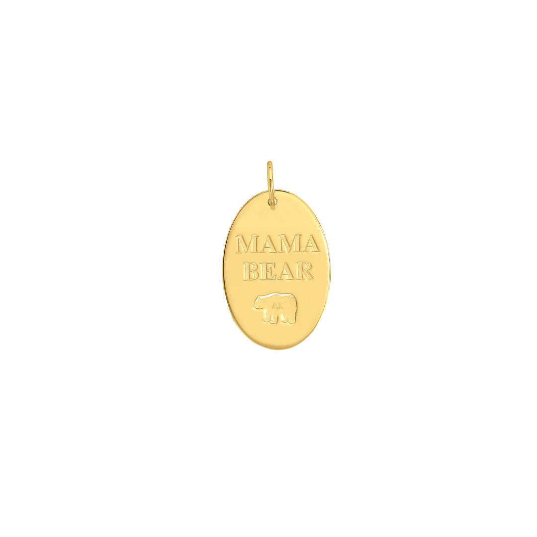 Large Oval Engravable Charm