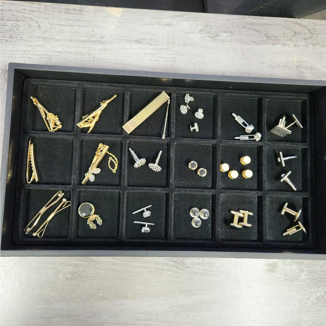 Elegant Assorted Men's cufflinks & Tie Clips -Gold & Silver Tone -Starting at $19.99