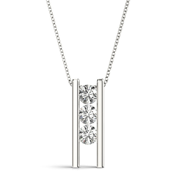 3-Stone Lab Diamond Pendant