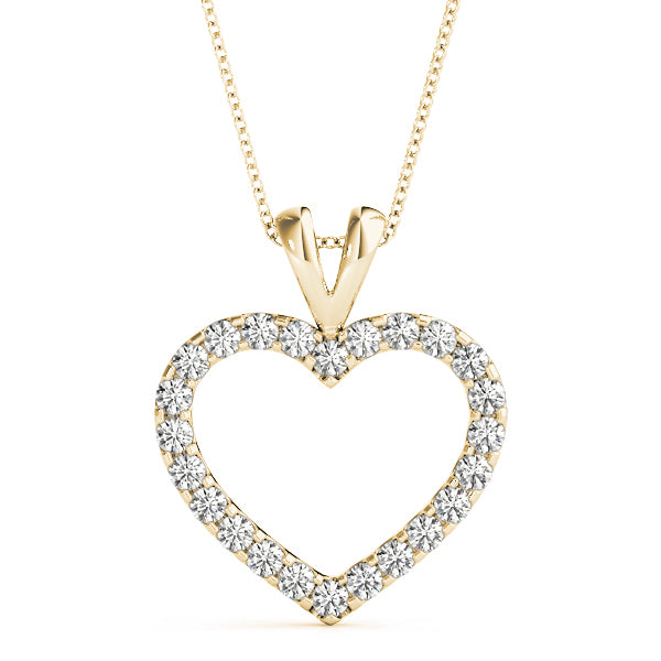 18K Yellow Gold Multi-Diamond Fashion Pendant