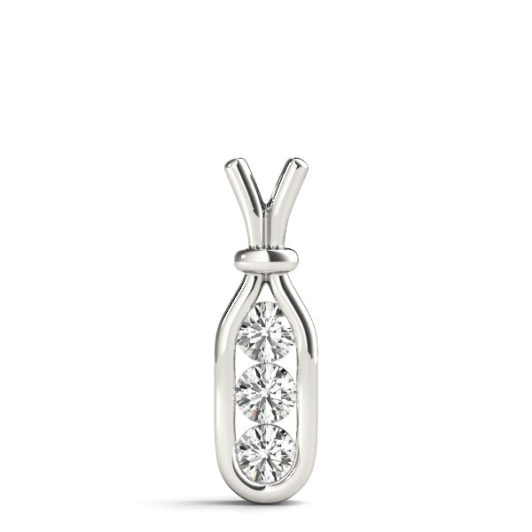 3-Stone Lab Diamond Pendant