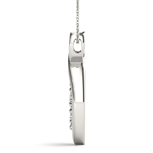 Round Diamond Three Stone Pendant