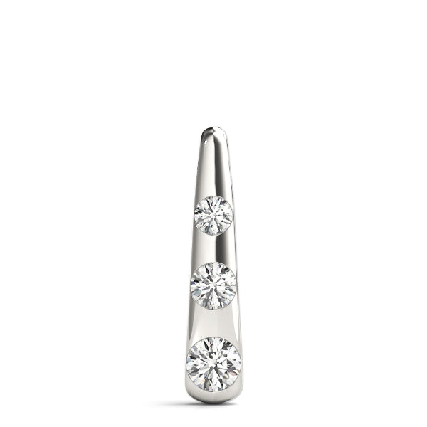 Round Diamond 0.50 CT Three-Stone Pendant