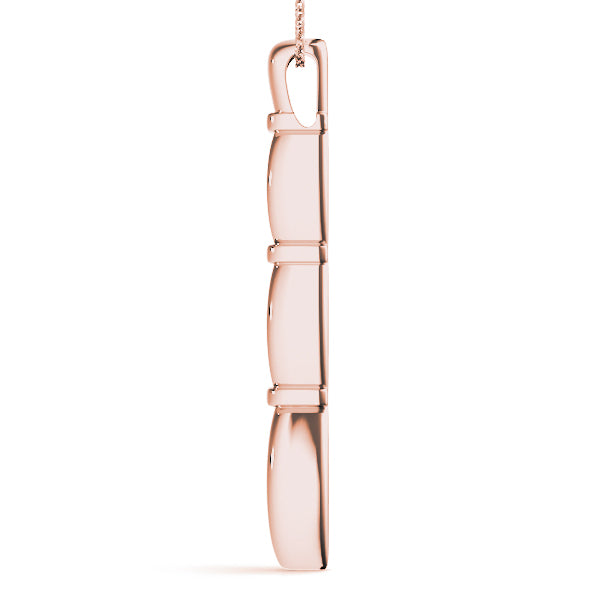 Rose Gold Lab Diamond 3-Stone Pendant | 0.42 CTW