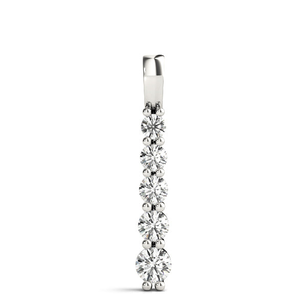 Lab Diamond Round Pendant