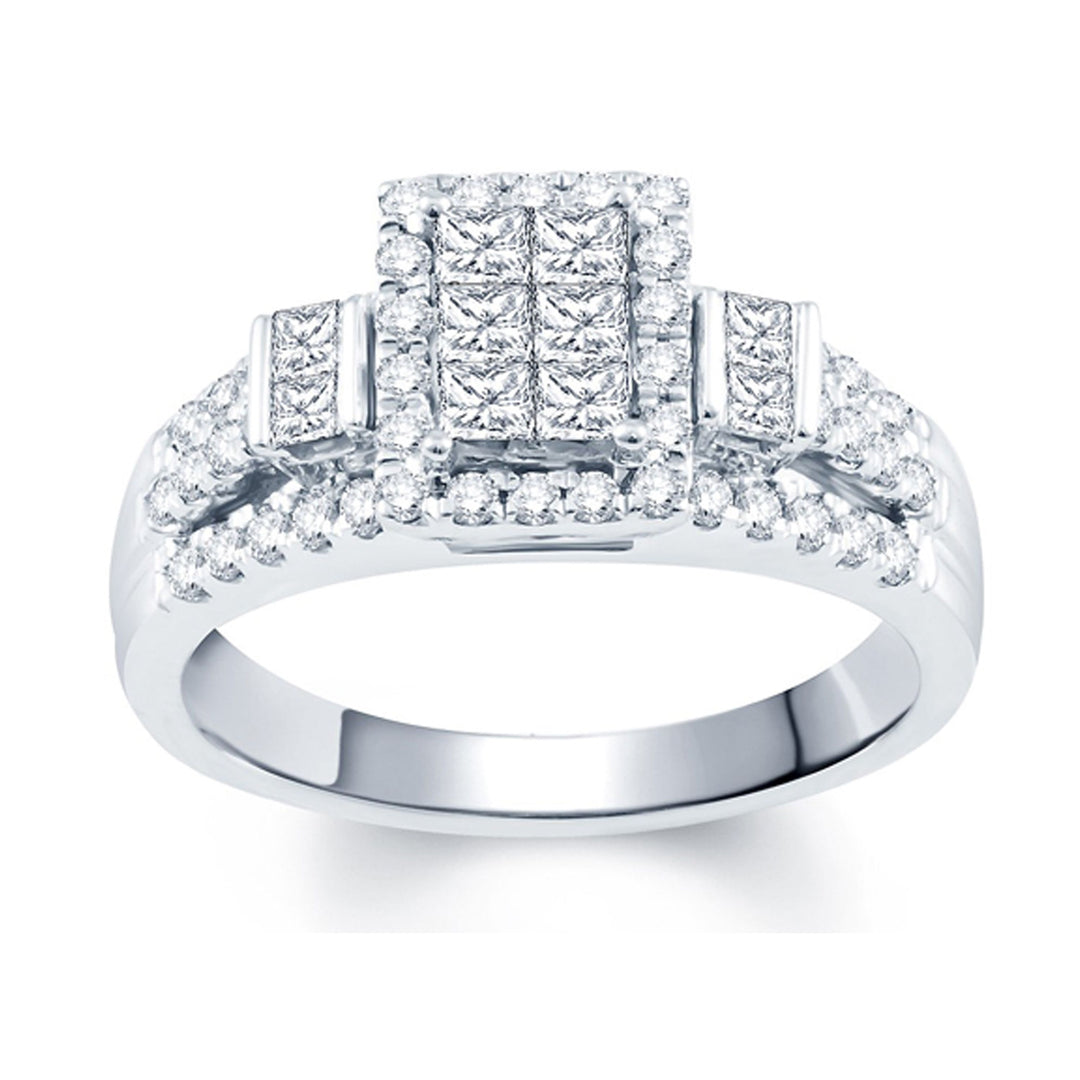 Brilliant 14k White Gold Lab Diamond Engagement Ring (0.50CT)