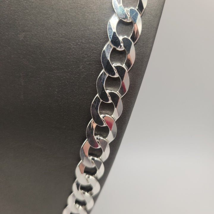 925 sterling silver cuban necklace 28" B