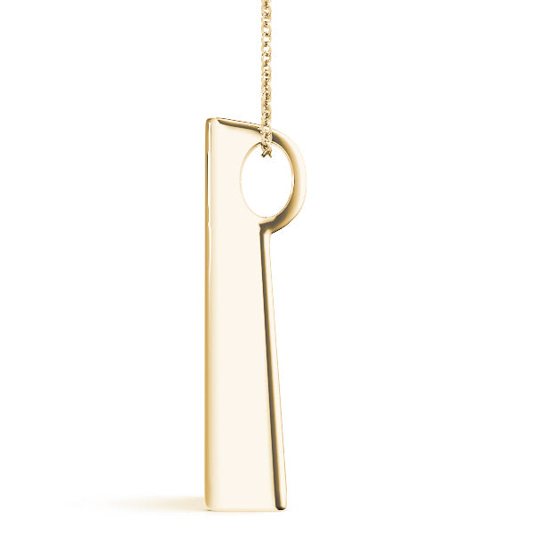 14K Yellow Gold Diamond Journey Pendant