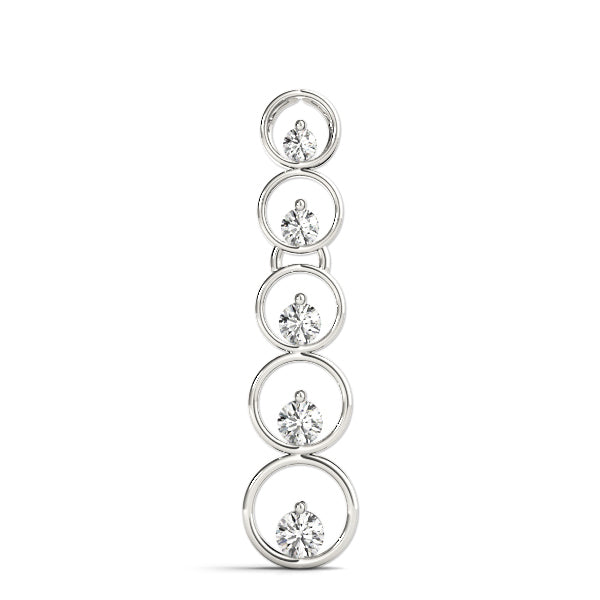 0.6 CTW Round Diamond Journey Pendant