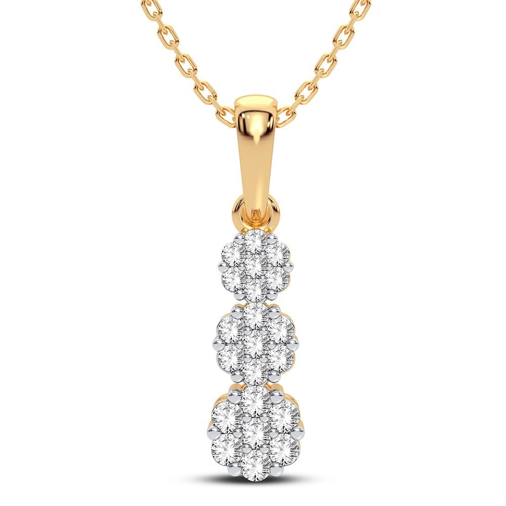 Magnifcnet 10K 0.50CT Diamond Pendant