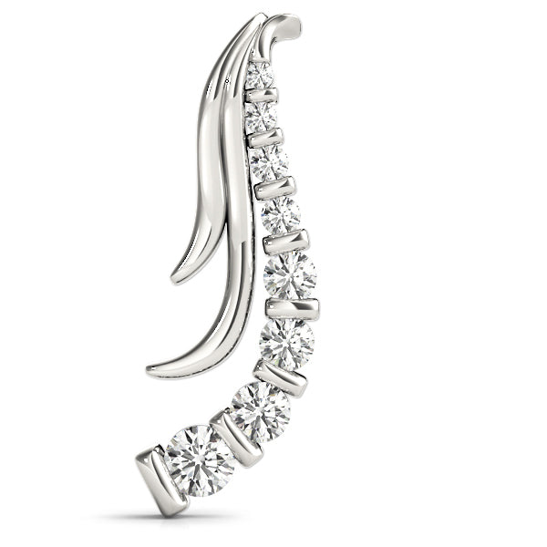 Lab Diamond Journey Pendant in 14K Gold