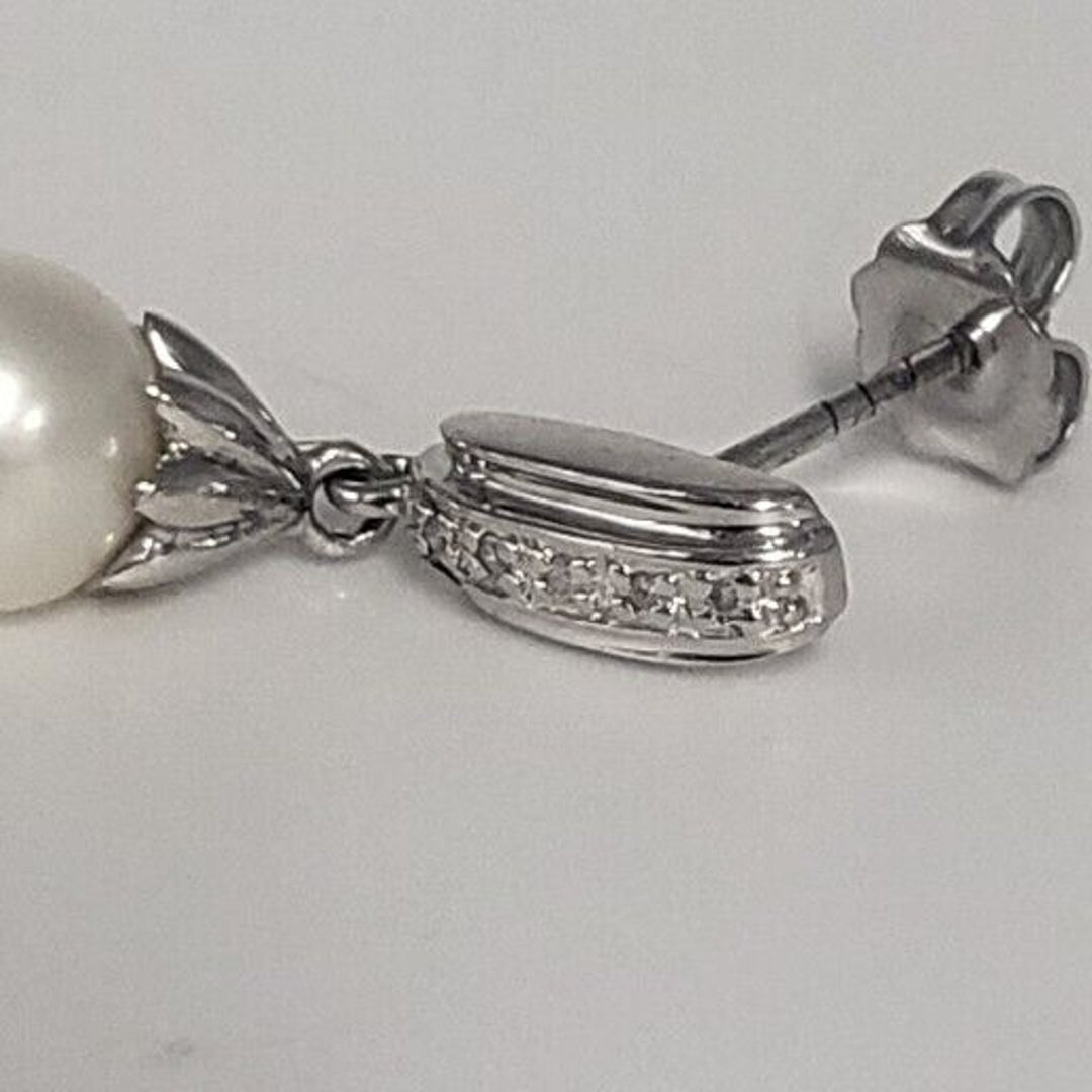 Natural Pearl 925 Sterling Silver Earrings & Pendant Set