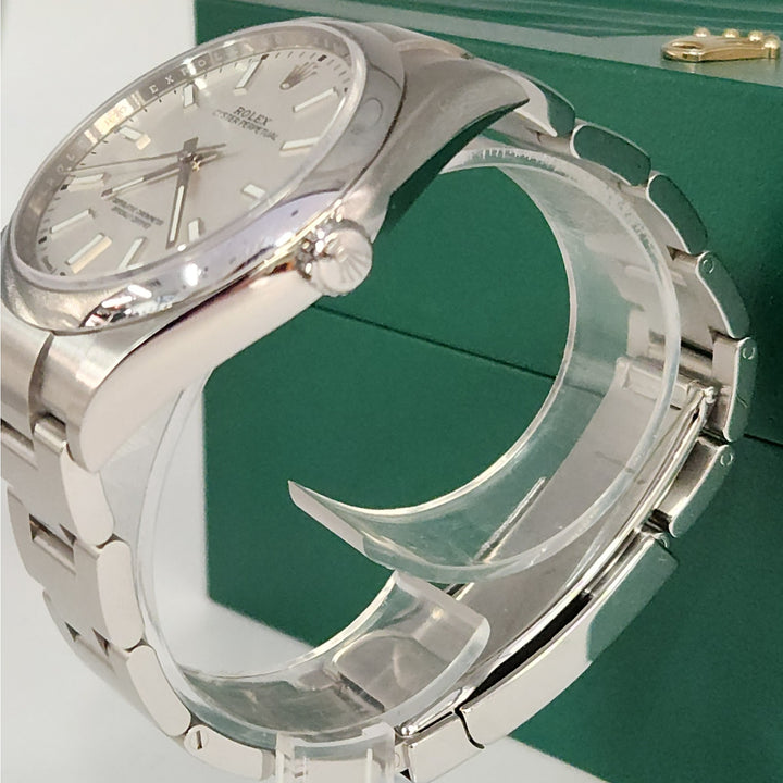 Rolex Oyster Perpetual 39 MM White Dial Ref. 114300 Stainless, Box & Papers 2020