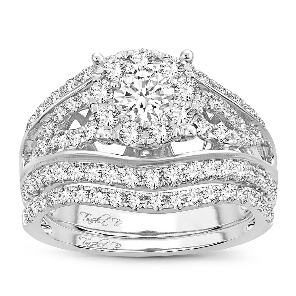 Gorgeous 14K  1.90CT  DIAMOND  BRIDAL  RING