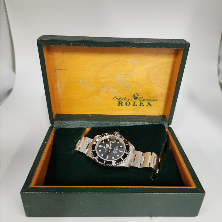 Rolex Submariner Date Stainless Steel Black Dial Classic Dive Watch
