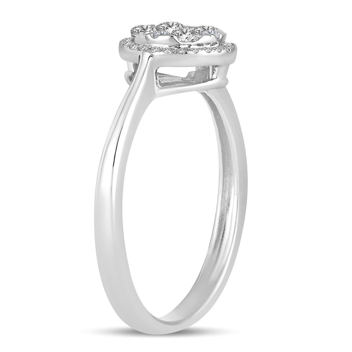 Timeless 14k White Gold Lab Diamond Engagement Ring (0.48CT)