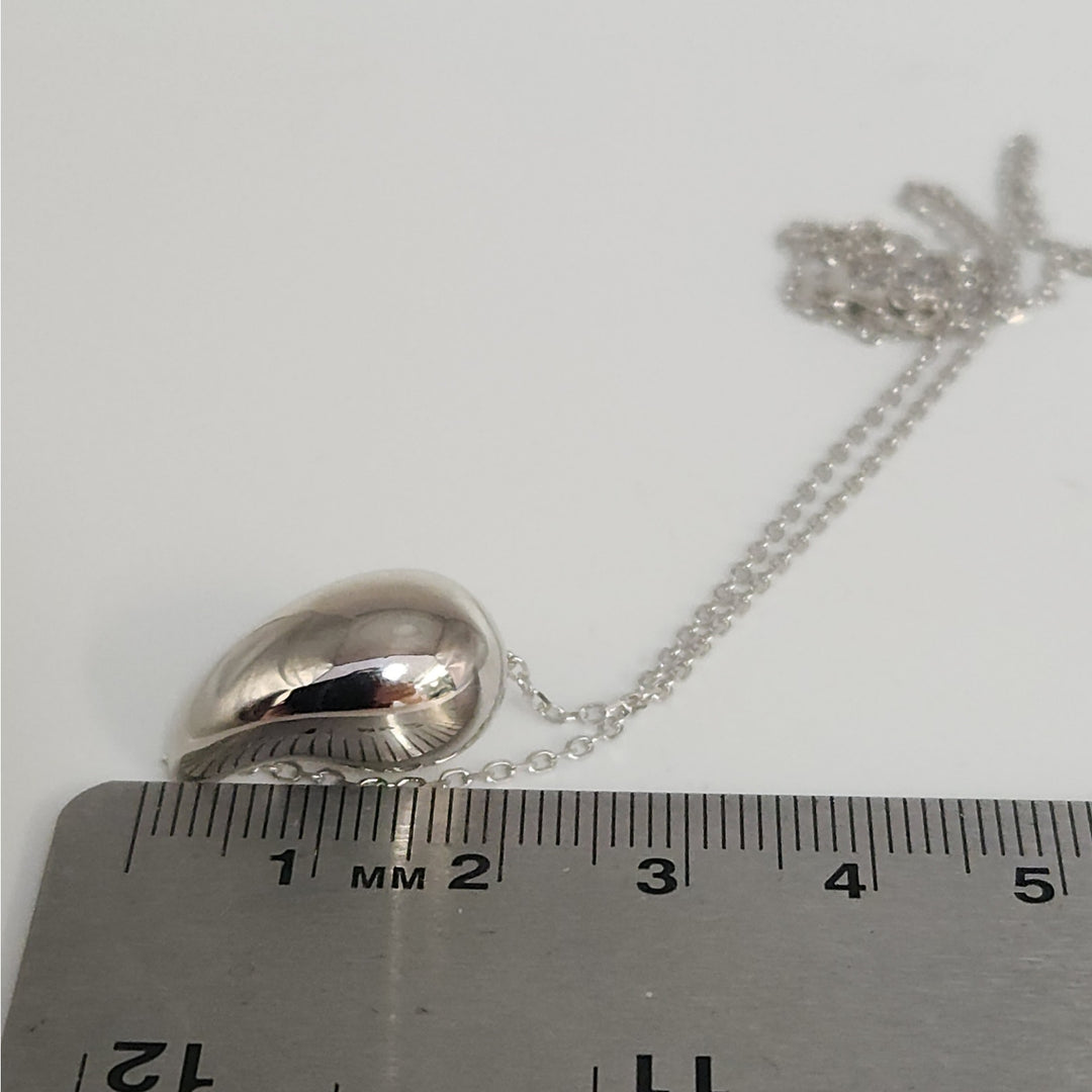 925 Sterling Silver Teardrop Pendant Necklace