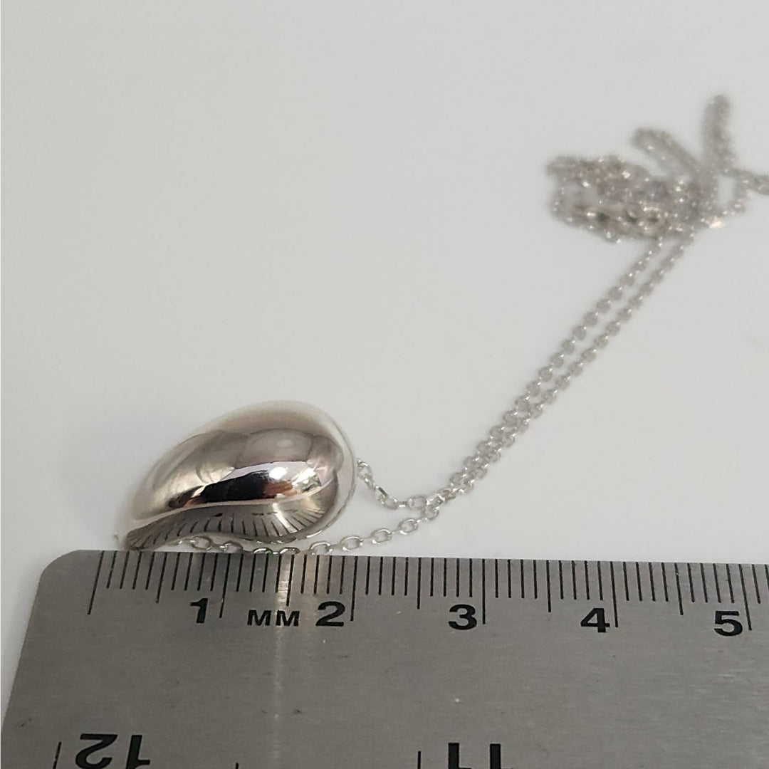 925 Sterling Silver Teardrop Pendant Necklace