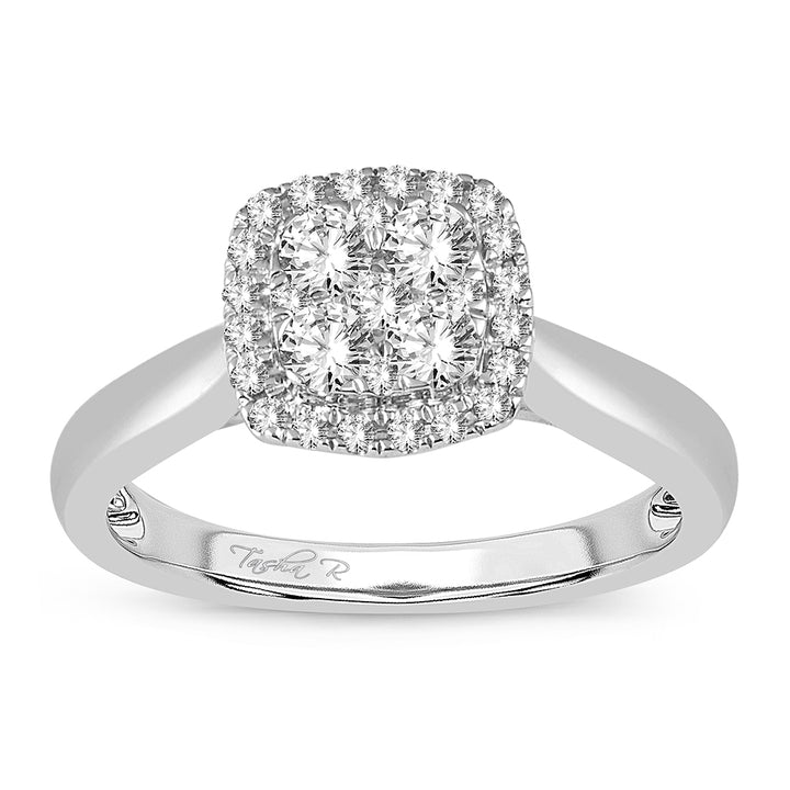 Brilliant 14k White Gold Lab Diamond Engagement Ring (0.48CT)