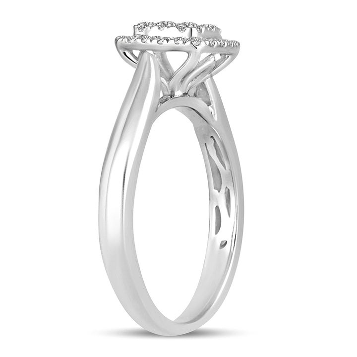 Brilliant 14k White Gold Lab Diamond Engagement Ring (0.48CT)