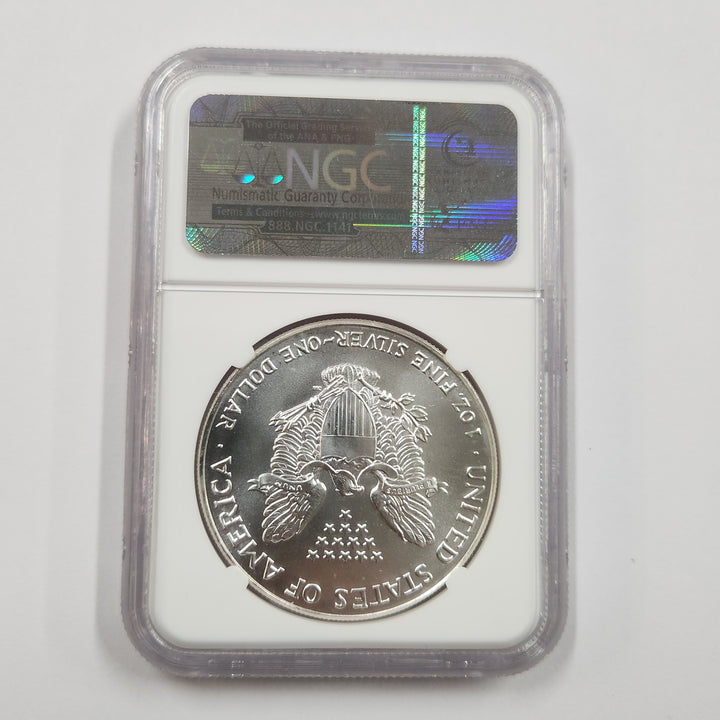 1993 American Silver Eagle NGC MS69 1 oz .999 Silver