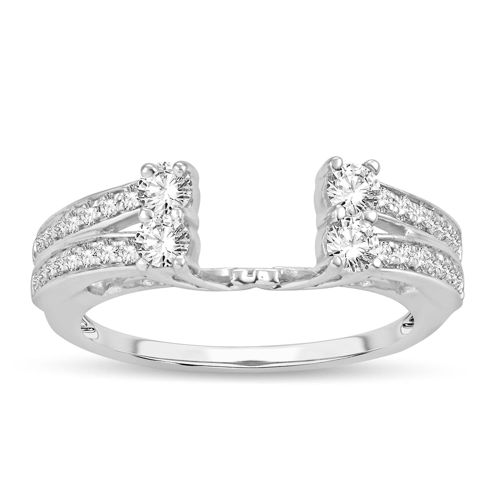 Magnifcnet 14K  0.52CT  DIAMOND GUARD RING