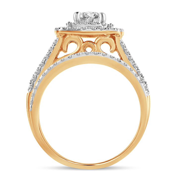 14K White Gold 1.11 Ct Lab Diamond Engagement Ring