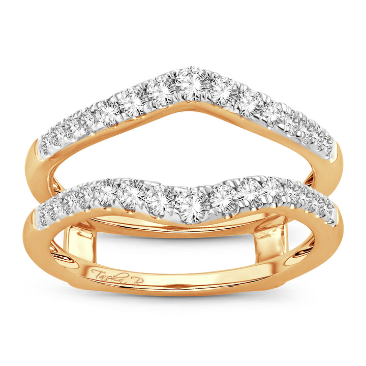 14K Yellow Gold 0.50CT Diamond Ring Guard