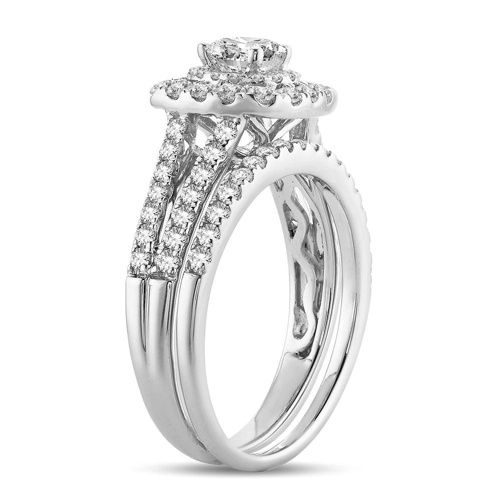 Brilliant 14k White Gold Lab Diamond Engagement Ring (1.40CT)