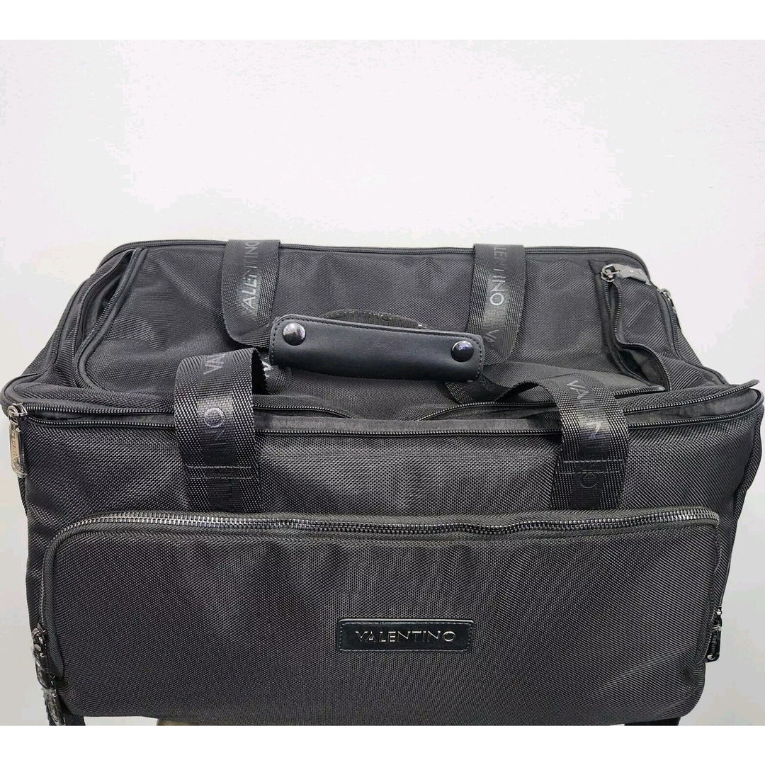 Valentino By Mario Duffle Travel Carry-on Black Color Bag