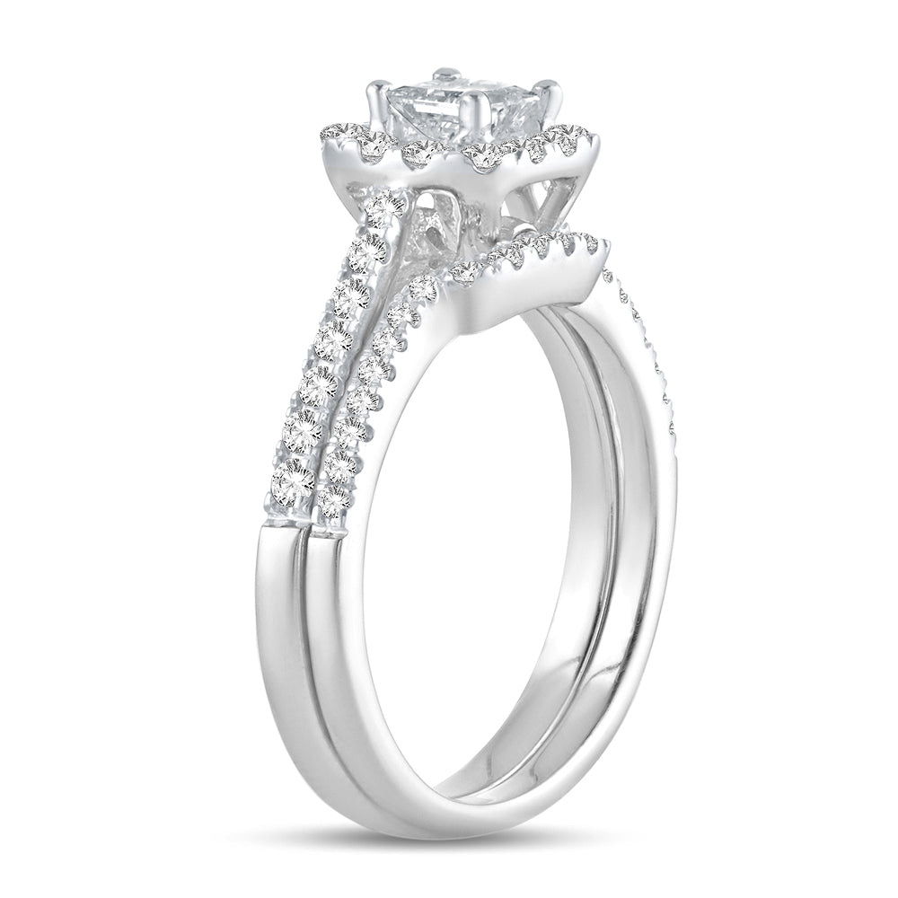 Brilliant 14k White Gold Lab Diamond Engagement Ring (1CT)