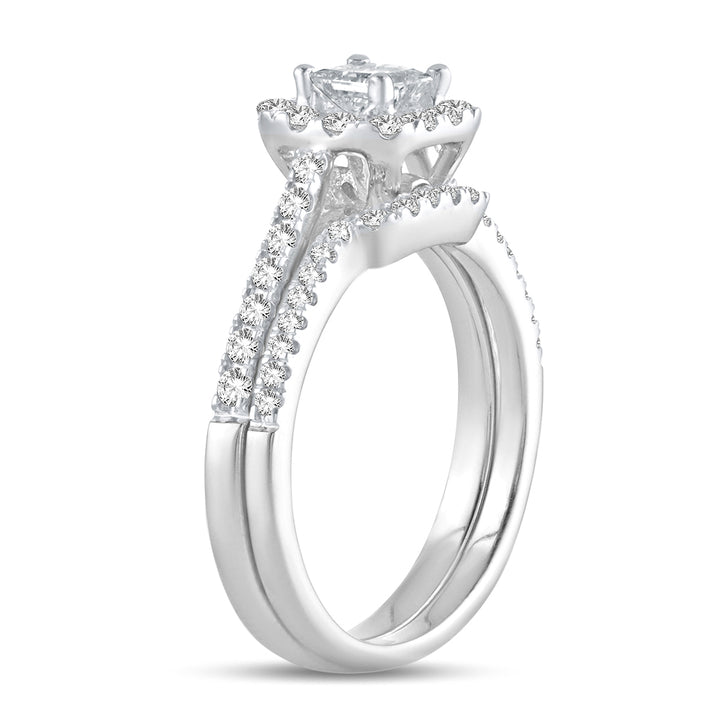 Brilliant 14k White Gold Lab Diamond Engagement Ring (1CT)
