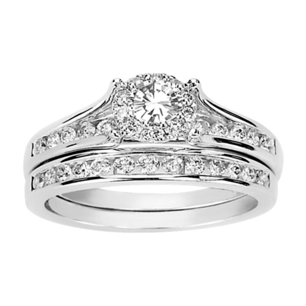 14K White Gold 1.00CT Diamond Ring