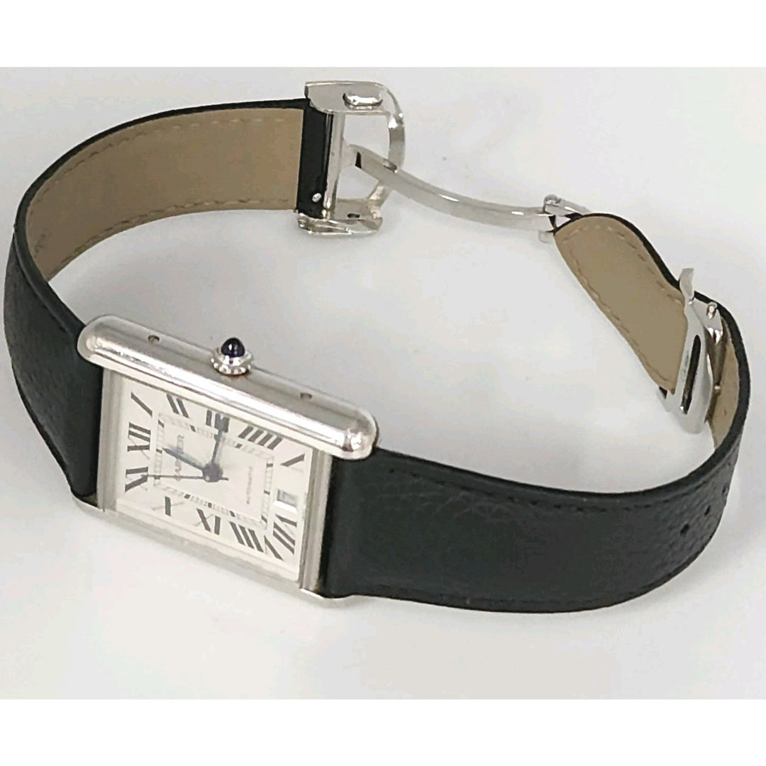 Cartier Tank Automatic Water Resistant 4324 stainless Watch