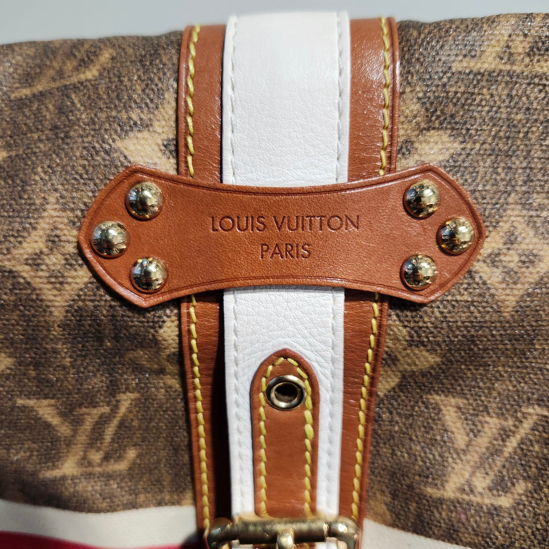 Louis Vuitton Limited Edition Monogram Tissé Rayures Flap Messenger Bag